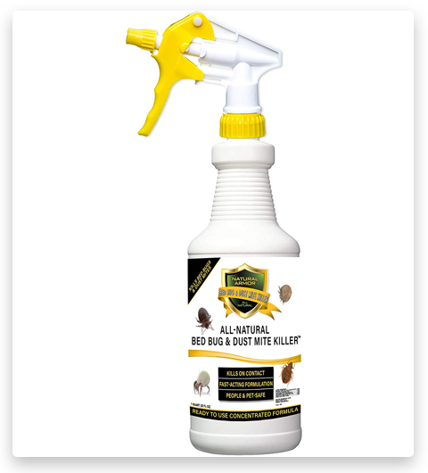 Spray naturale Natural Armor per l'eliminazione delle cimici dei letti e degli acari della polvere 
