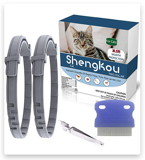 ShengKou Floh- und Zeckenhalsband für Hunde