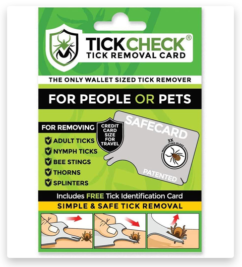 Tarjeta de la herramienta de eliminación de garrapatas TickCheck