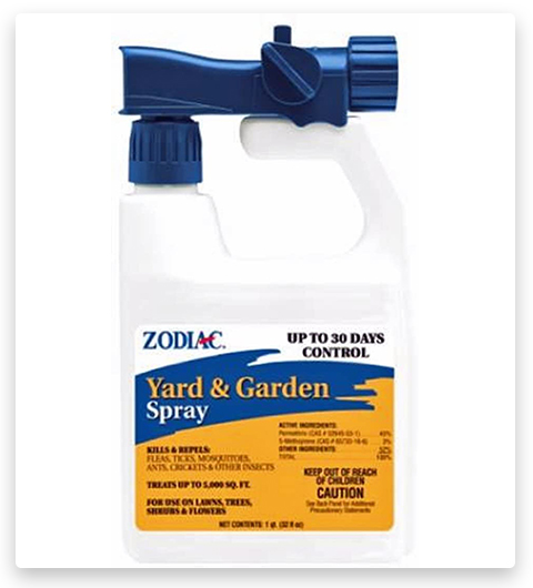 Spray antipulgas y antigarrapatas Zodiac para el patio y el jardín