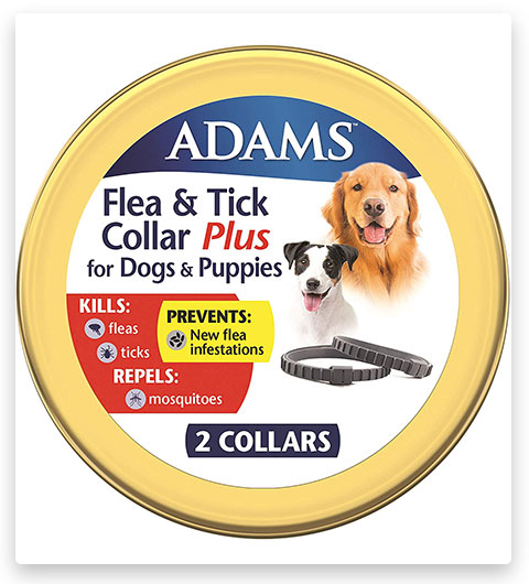 Adams Floh- und Zeckenhalsband Plus für Hunde und Welpen