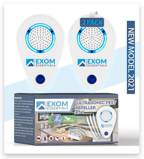 Exom Essentials ES-1 Ultrasonic Pest Repeller Wall Plug-in Ant Poison