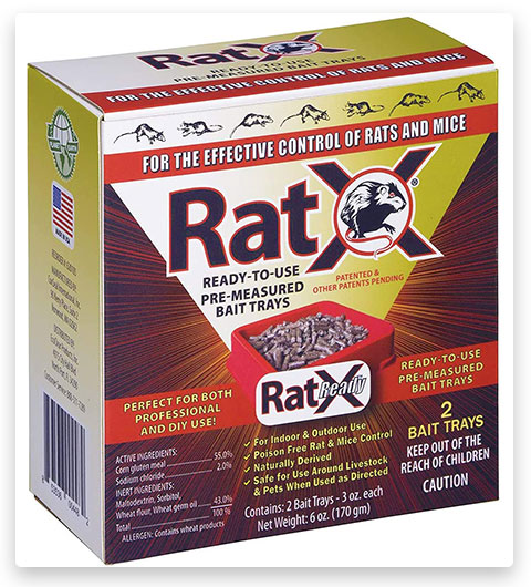 EcoClear Products RatX cebos para ratas totalmente naturales y no tóxicos
