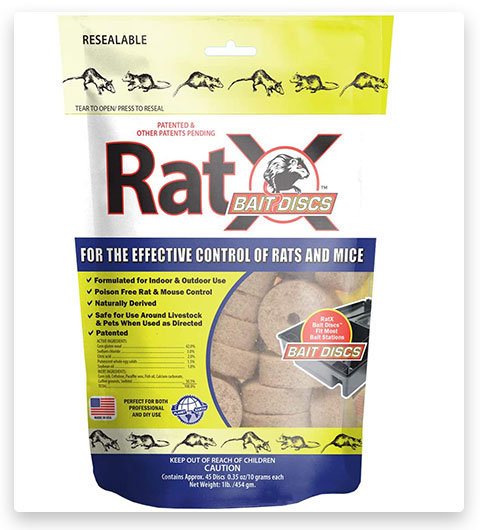 EcoClear Products RatX Bait Rat Killer Discs