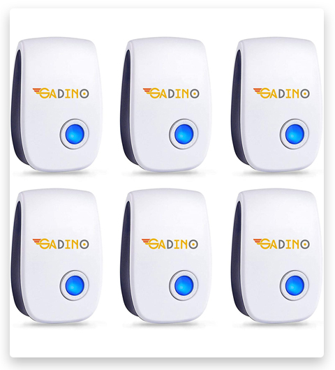 GADINO Ultrasonic Pest Repellent 6 Packs for Indoor Space, Home, Restaurant, Office, Warehouses 