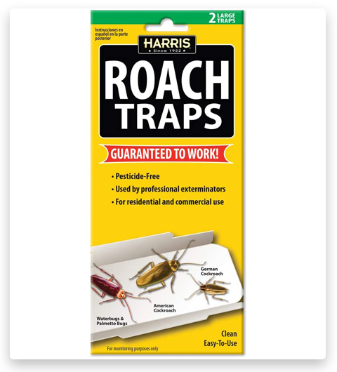 Trampas de pegamento para cucarachas Harris, no tóxicas y sin pesticidas