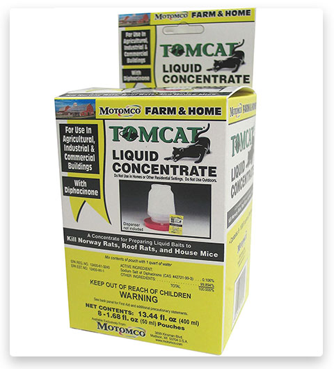 MOTOMCO Tomcat Mouse and Rat Liquid Concentrated Mouse Poison Bait