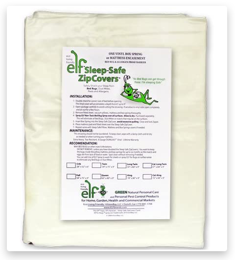 Sleep Safe ZipCover è un involucro a cerniera in vinile a prova di cimici dei letti, acari della polvere e allergeni.