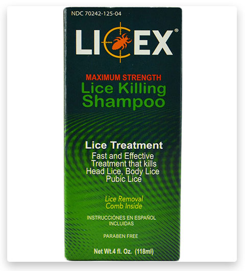 ELP ESSENTIAL Licex, Head Lice Treatment Shampoo for Kids and Adults, Includes Lice Comb