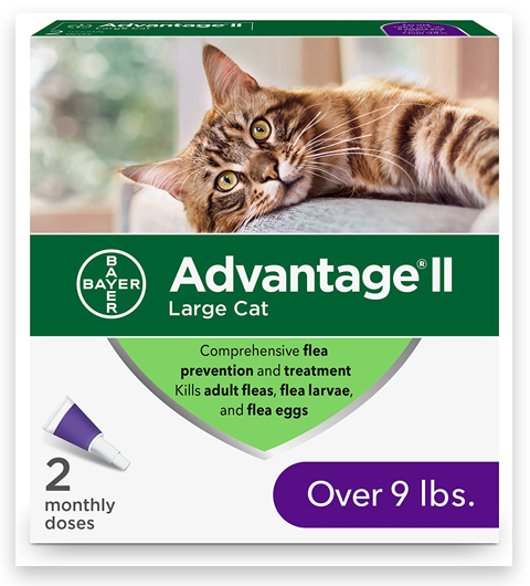 Tratamiento antipulgas Advantage II para gatos