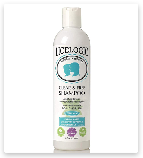LiceLogic Head Lice Treatment Shampoo Made with Natural LICEZYME