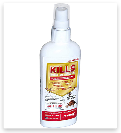 JT Eaton Kills Bedbugs, Ticks and Mosquitoes Water Based Spray with Sprayer
