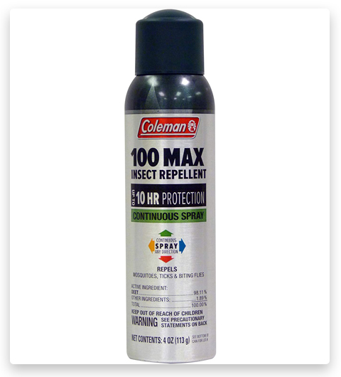 Coleman 100 Max 100% DEET Insect Repellent Spray 