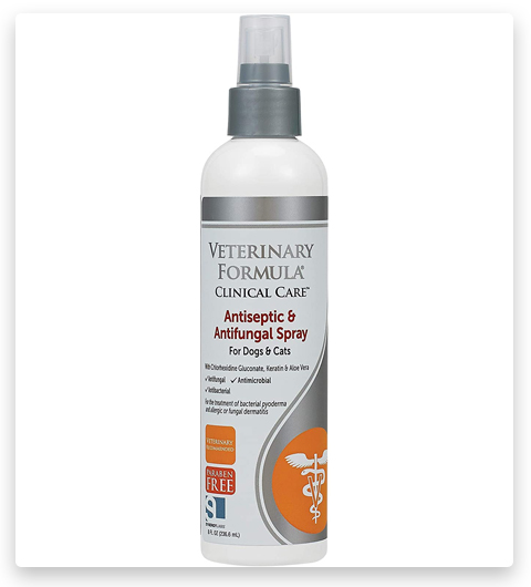 Veterinary Clinical Care Antiseptic and Antifungal Spray for Dogs and Cats