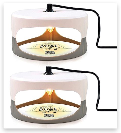 Aspectek Sticky Dome Piège à puces avec 2 disques collants