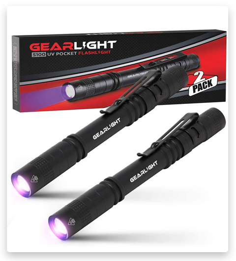 GearLight Lampe de poche UV à lumière noire S100 