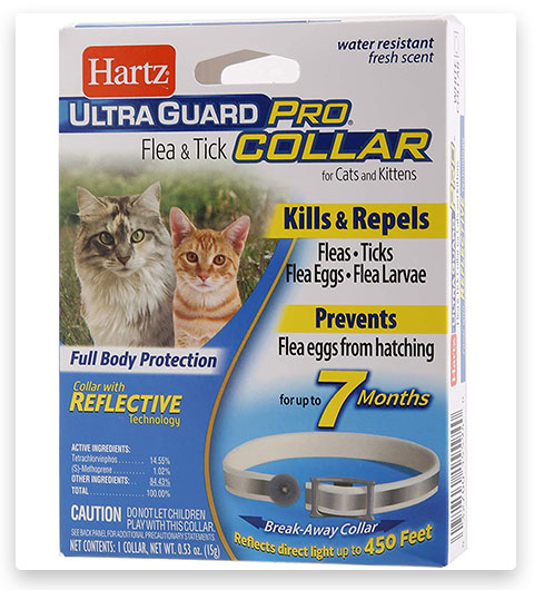 Hartz UltraGuard Plus Collare riflettente antipulci e antizecche per gatti