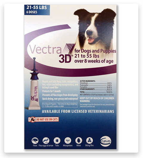 VECTRA 3D Blue Flea Control For Dogs