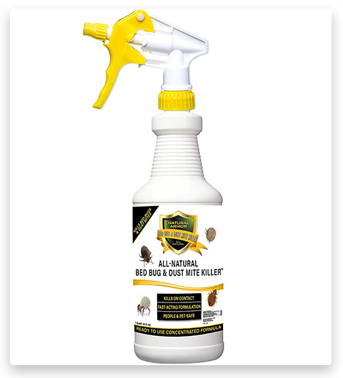 Bed Bug & Dust Mite Killer Natural Spray Treatment for Mattresses, Covers, Carpets & Furniture