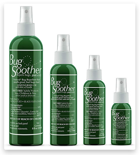 Bug Soother Spray - Natural Insect, Gnat, Mosquito and Flea Repellent & Deterrent
