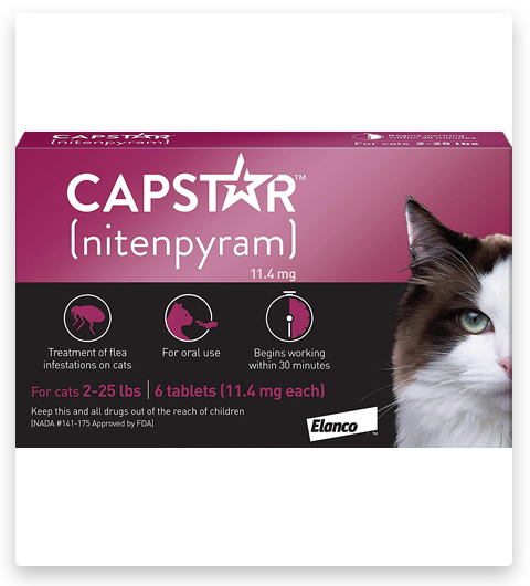 Capstar Fast-Acting Oral Flea Treatment for Cats