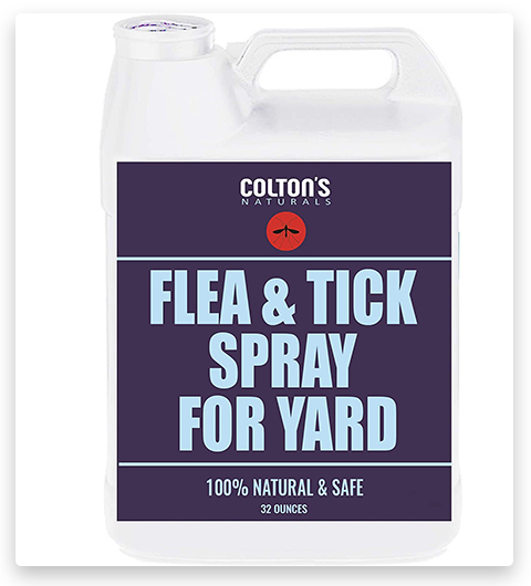 Colton's Naturals - Spray naturale contro pulci, zanzare, formiche e zecche per il giardino