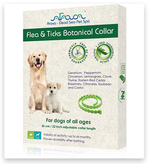 Collar de prevención de pulgas y garrapatas Arava - para perros y cachorros
