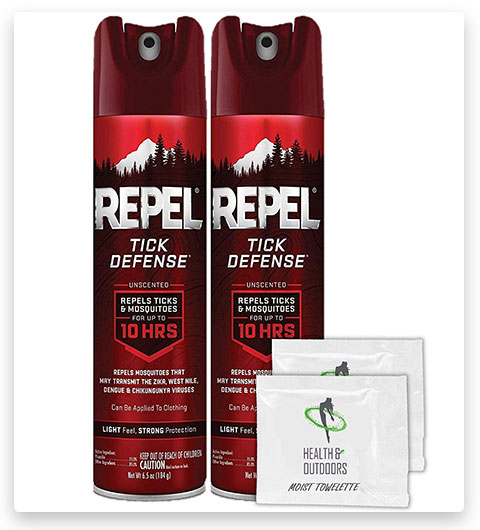 Repel Tick Defense 6.5 Ounce Aerosol Tick Repellent Spray