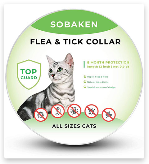 SOBAKEN Prevención de pulgas y garrapatas para gatos