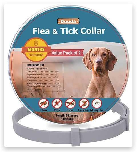 Duuda Flea and Tick Collar for Dogs