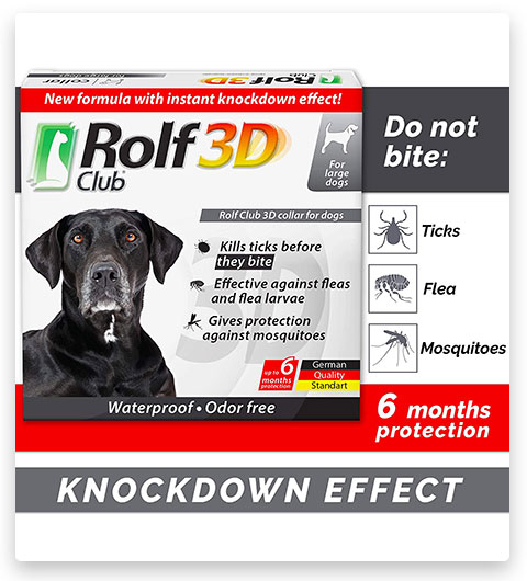 Rolf Club 3D Floh- und Zeckenschutzhalsband für Hunde