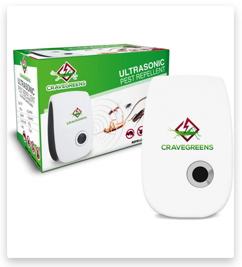 Cravegreens Dual Microchip Ultrasonic Pest Roach Repellent & Mouse Control