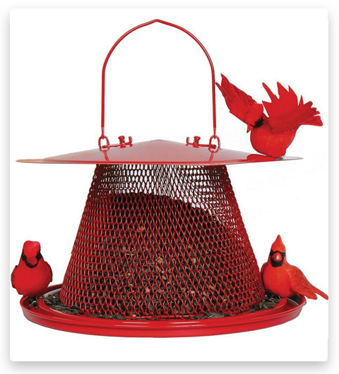 Mangiatoia per uccelli a prova di scoiattolo Perky-Pet Red Cardinal