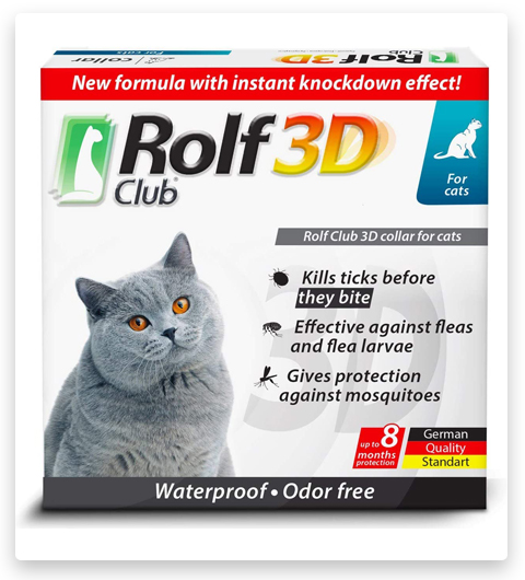 Rolf Club 3D FLEA Collar - Flea and Tick Prevention Treatment for Cats