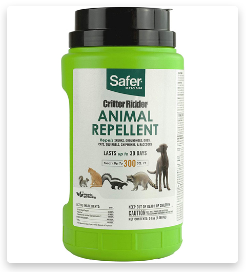 Safer Brand Critter Ridder Animal Skunk Repellent Granules