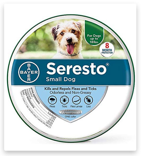 Seresto Flea and Tick Collar for Small Dogs, Up to 18 Pounds