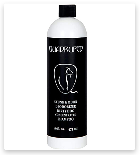 Quadruped Pet Care Deodorante per cani sporchi Shampoo concentrato per puzzole