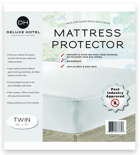 Protector de colchón impermeable con cremallera CrystalTowels Ultimate Bed Bug Blocker