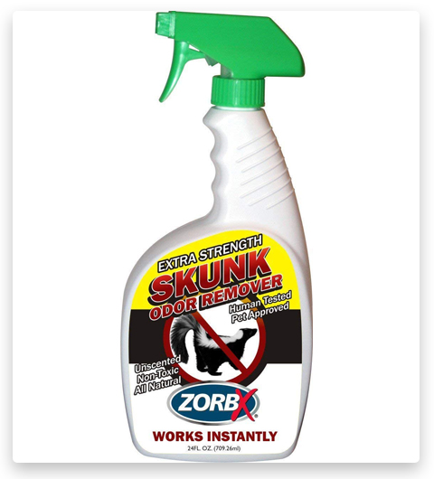 ZorbX Unscented Extra Strength Odor Skunk Remover for Dogs