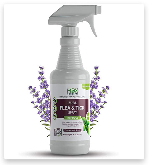 MDXconcepts Organic Flea and Control Spray Tick Repellent for Pets