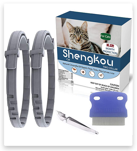 Flea and Tick Collar for Cat, Made with Natural Plant Based Essential Oil
