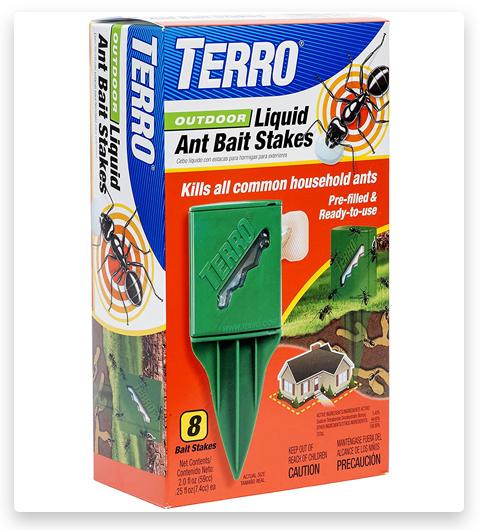 TERRO Outdoor Liquid Ant Poison Killer Bait Stakes
