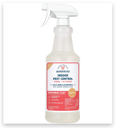 Wondercide Natural Products - Spray repelente de hormigas para el control de plagas en interiores para el hogar y la cocina