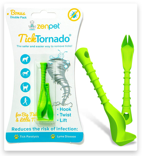 ZenPet Tick Tornado - Tick Removal Tool for Dogs & Cats & People