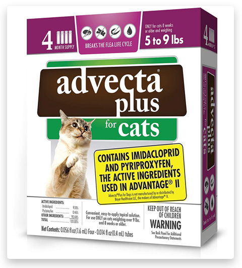 Advecta Plus Flea Squeeze on for Small Cats