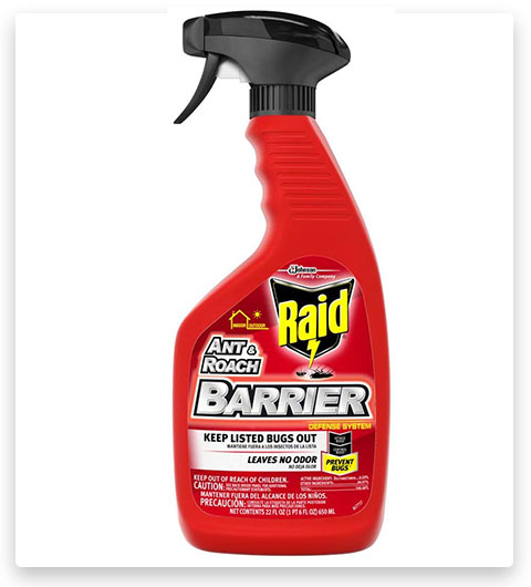 Raid Ant & Roach Barrier Spray, Killer for Listed Bugs