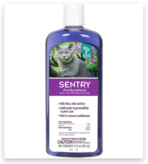 SENTRY PurrScriptions Flea and Tick Shampoo for Cats