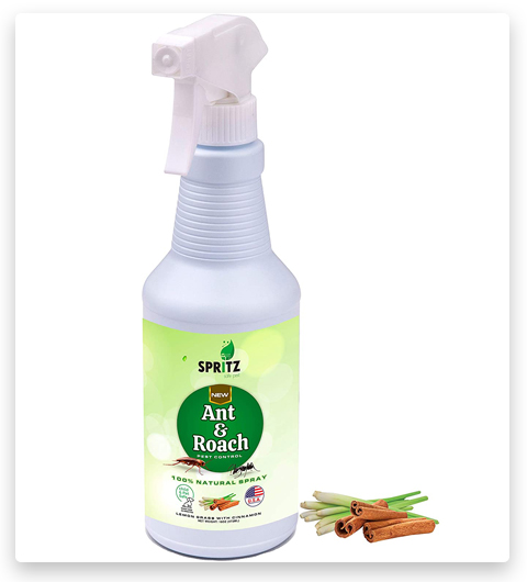 Spritz Organic Pest Control Spray répulsif pour cafards et fourmis