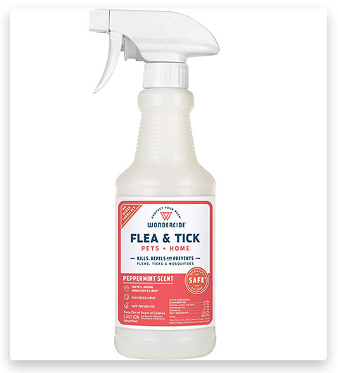 Wondercide - Spray de prevención de pulgas y garrapatas para perros, gatos y el hogar