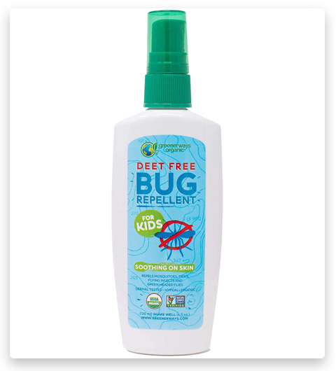 Greenerways Organic Bug Spray Tick Repellent for Kids